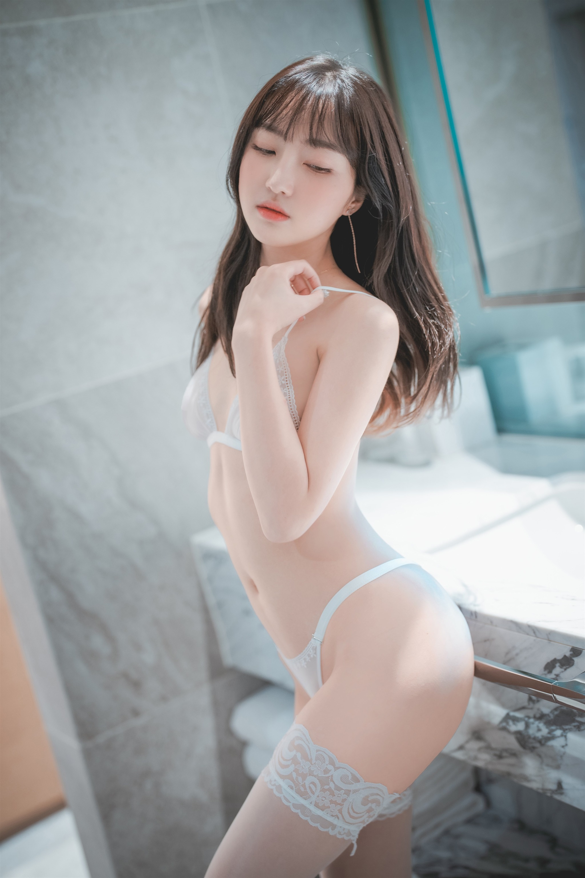 图片[1]-Hanari – NO.008 (하나리) [DJAWA] Champagne Mesh [109P]-XikXak